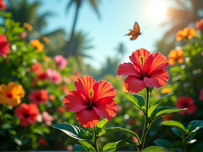 Menciptakan Surga Tropis: Panduan Optimalisasi Cahaya untuk Menanam Kembang Sepatu (Hibiscus rosa-sinensis)