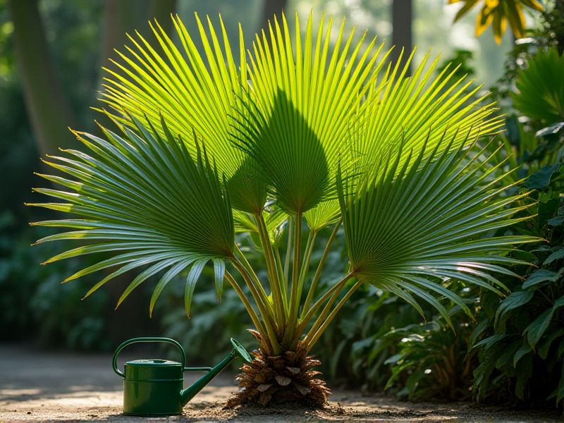 Menjaga Kesegaran Palm Kipas: Teknik Penyiraman yang Tepat untuk Licuala grandis yang Optimal