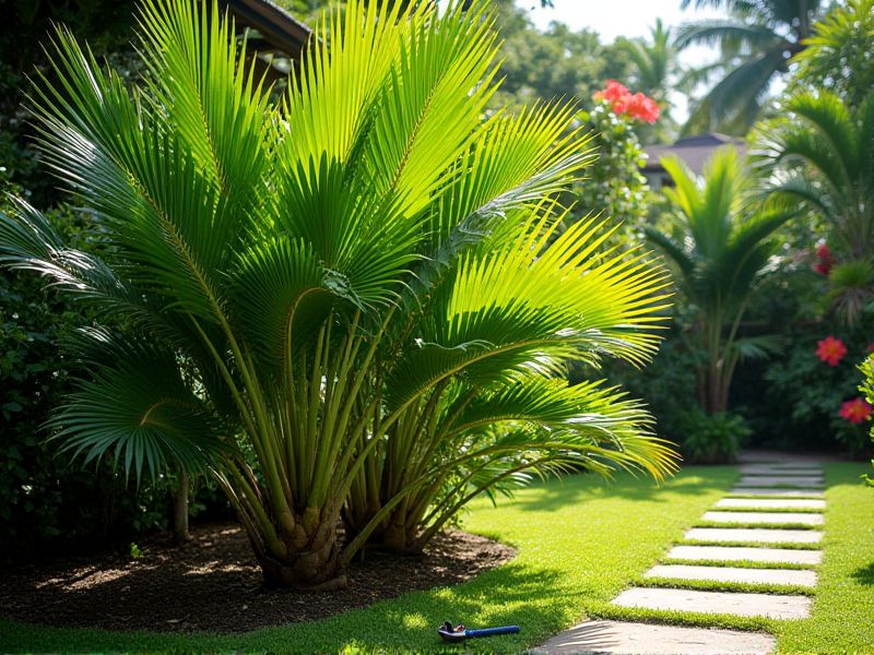 Pemangkasan Palem Kipas: Cara Tepat Menjaga Keindahan Licuala grandis di Kebun Anda