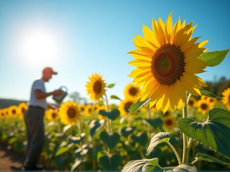Penyiraman Bunga Matahari: Kunci Membuat Helianthus annuus Mekar Berseri!