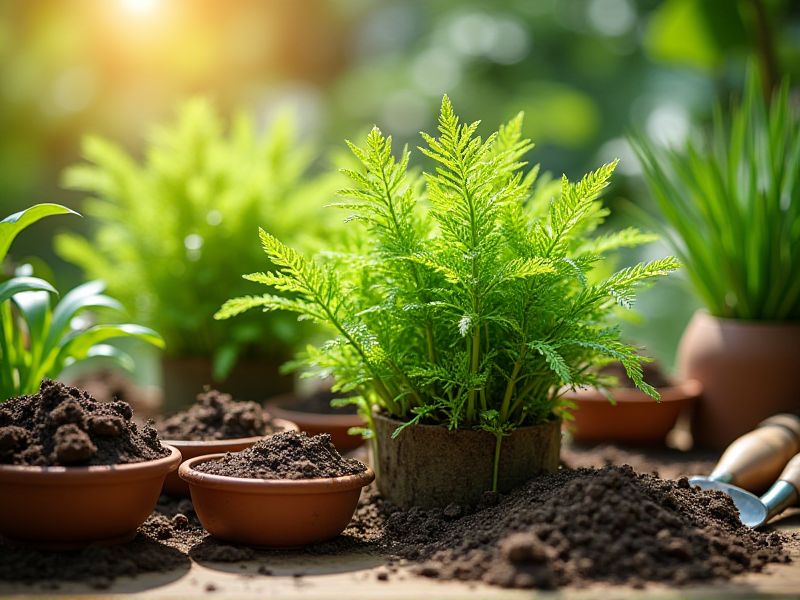 Ramah Media: Cara Memilih Campuran Tanah Terbaik untuk Menanam Asparagus Hias (Asparagus setaceus)