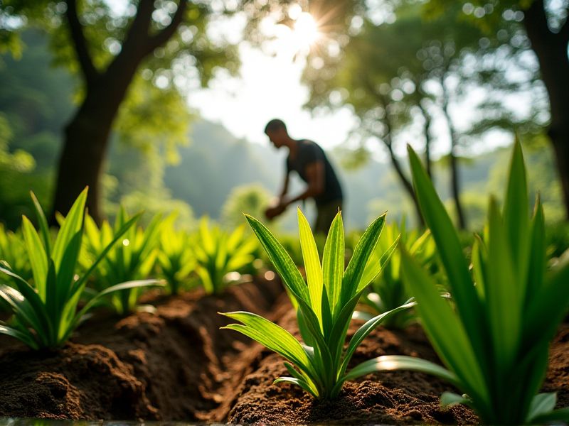 Sinar yang Tepat: Membimbing Pertumbuhan Tanaman Pandan yang Subur