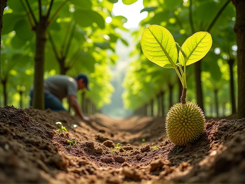 Sukses Menanam Durian: Pentingnya Mulsa untuk Pertumbuhan yang Optimal